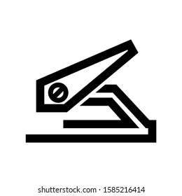 hole punch icon isolated sign symbol vector illustration - high quality black style vector icons
