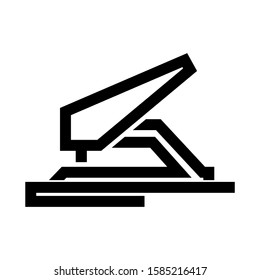 hole punch icon isolated sign symbol vector illustration - high quality black style vector icons
