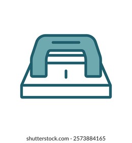 hole punch icon vector design template simple and clean