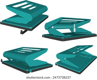 Hole punch office tool design drawing vector illustration sketch