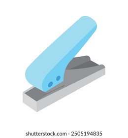 Hole punch vector illustration for office or school stationery supplies. Hole punch is useful for organizing documents. School, conferences, office supplies.