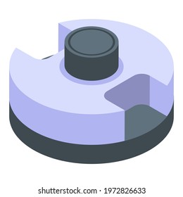 Hole puncher accessory icon. Isometric of hole puncher accessory vector icon for web design isolated on white background