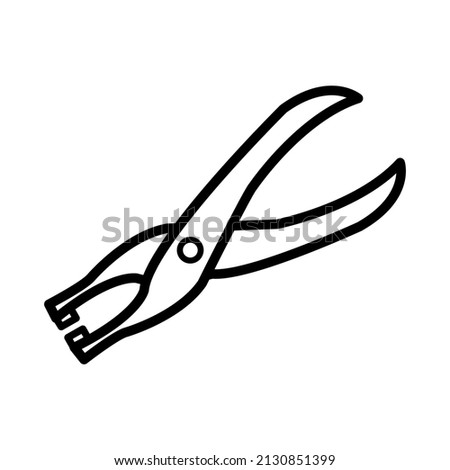Hole puncher icon in trendy vector design illustration 