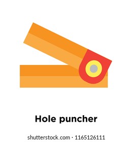 Hole puncher icon vector isolated on white background, Hole puncher transparent sign , colorful equipment symbols