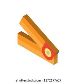 Hole puncher isometric left top view 3D icon