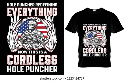 perforador redefiniéndolo todo ahora es un diseño de camiseta de punzonador de cordales.