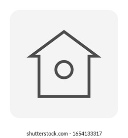 Hole saw and tool icon design, editable stroke.