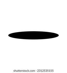 Hole silhouette icon. Pitfall. Vector.