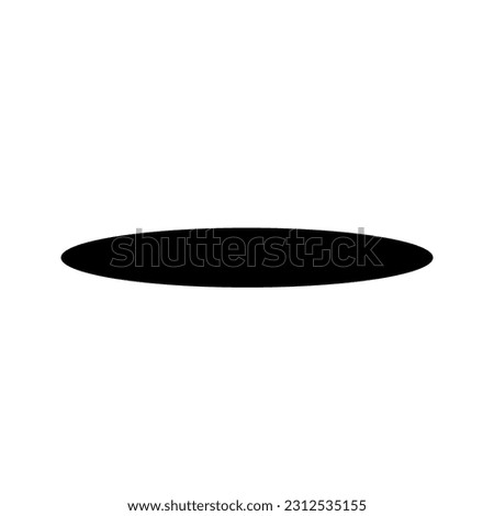 Hole silhouette icon. Pitfall. Vector.