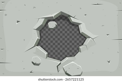 Hole in the wall for your text