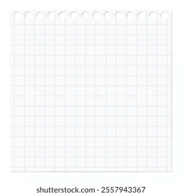 Hole-punched memo paper, grid paper, dotted