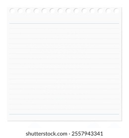 Hole-punched memo paper, lined paper, ruled, dotted ruled line 