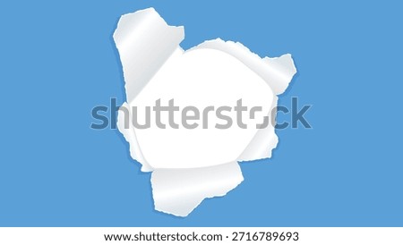 Hole-Punched Paper,Torn Paper, Background Frame, Wallpaper, Colored construction paper, Colored paper, 16:9 size
