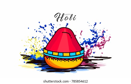 Holi abstract colorful background