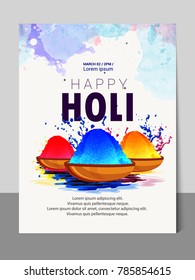 Holi abstract colorful background