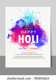 Holi abstract colorful background