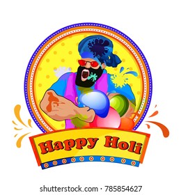 Holi abstract colorful background