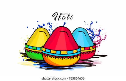 Holi abstract colorful background