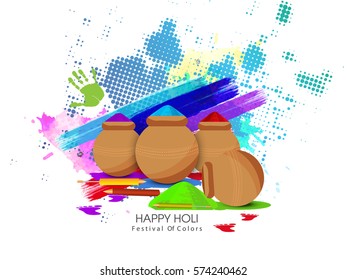 Holi background design elements 