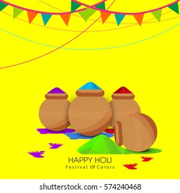Holi background design elements 