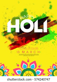 Holi background design elements 