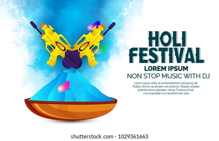 Holi background for Festival of Colors celebration