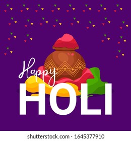 Holi banner design template vector eps 10
