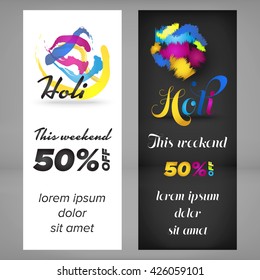 Holi banners design