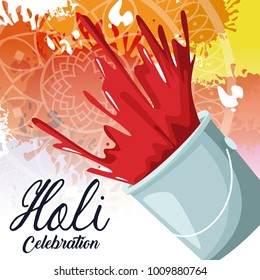 Holi celebration design
