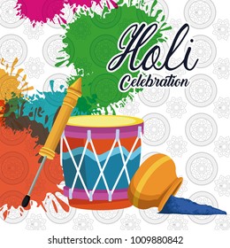 Holi celebration design