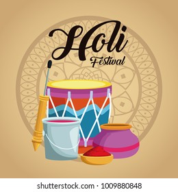 Holi celebration design