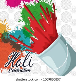 Holi celebration design