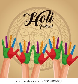 Holi celebration design