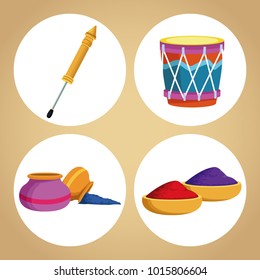 Holi celebration design