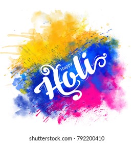Holi celebrations with colour splash