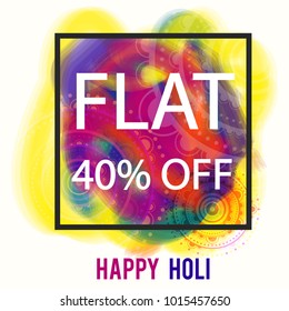 Holi colorful background , Happy holi elements