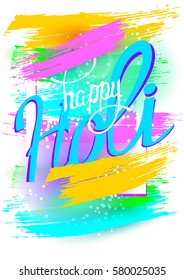 Holi colorful background. Vector illustration