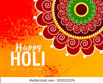 Holi Design, Vector Illustration.