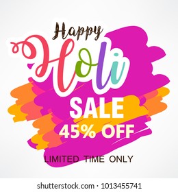 Holi Design, Vector Illustration.