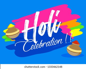 Holi Design, Vector Illustration.