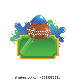holi festival color splash celebration powder paint joy illustration,