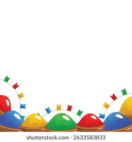 holi festival color splash celebration powder paint joy illustration,