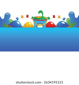 holi festival color splash celebration powder paint joy illustration,