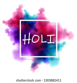 Holi festival of color vector illustration.Colorful background.