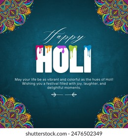 Holi festival greeting card, poster, banner