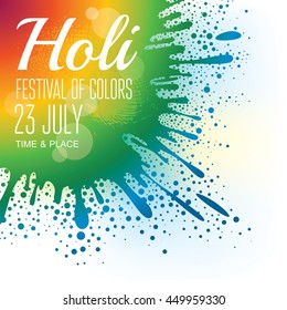 Holi festival poster. Eps10 vector illustration
