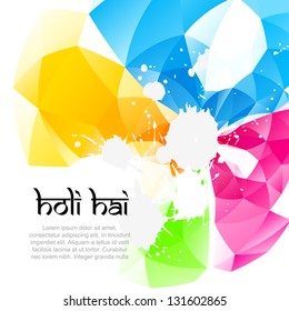 holi festival vector background design