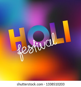 Holi festival vetor conceito. Elementos vetoriais holi feliz para design de cartão