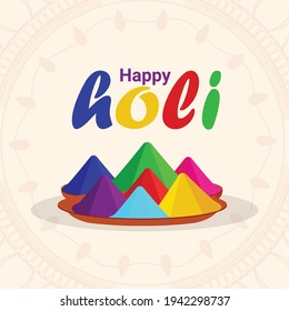 	
Diseño plano Holi e ilustración de fondo
