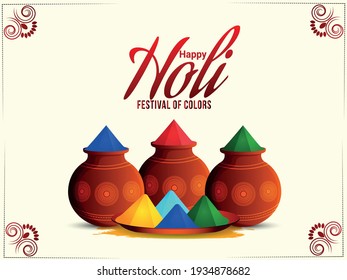 	
Holi Flat Design Concept Greeting Card